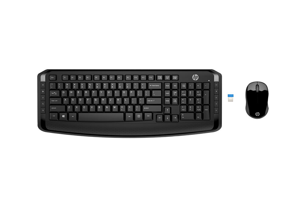 საოფისე კლავიატურა და მაუსი კომბო HP Wireless Keyboard and Mouse 300  (უსადენო)