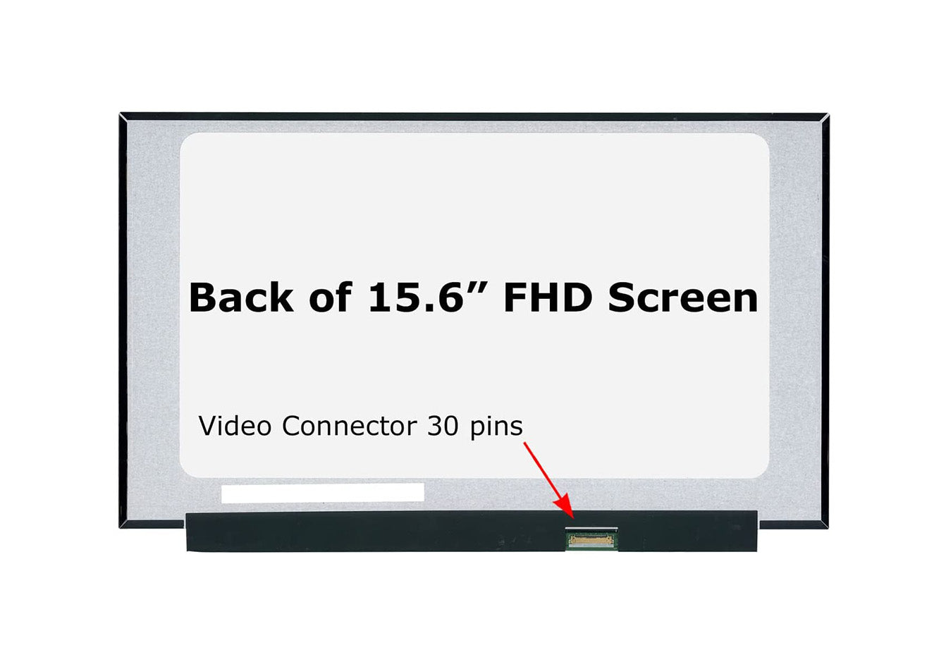 ლეპტოპის ეკრანი 15.6" FHD 1920x1080 30PINS 3.5CM SLIM - სამაგრების გარეშე