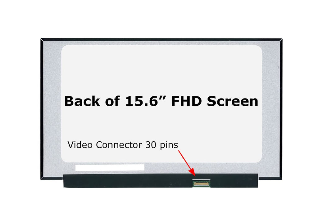 ლეპტოპის ეკრანი 15.6" FHD 1920x1080 30PINS SLIM - სამაგრების გარეშე