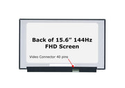 ლეპტოპის ეკრანი 15.6" FHD 1920x1080 40PINS 144HZ SLIM - სამაგრების გარეშე