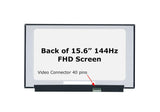 ლეპტოპის ეკრანი 15.6" FHD 1920x1080 40PINS 144HZ SLIM - სამაგრების გარეშე