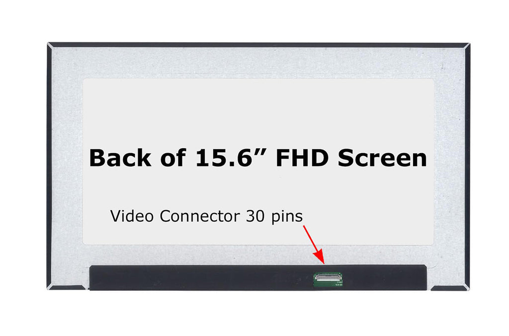 ლეპტოპის ეკრანი 15.6" FHD 1920x1080 30PINS SLIM - სამაგრების გარეშე