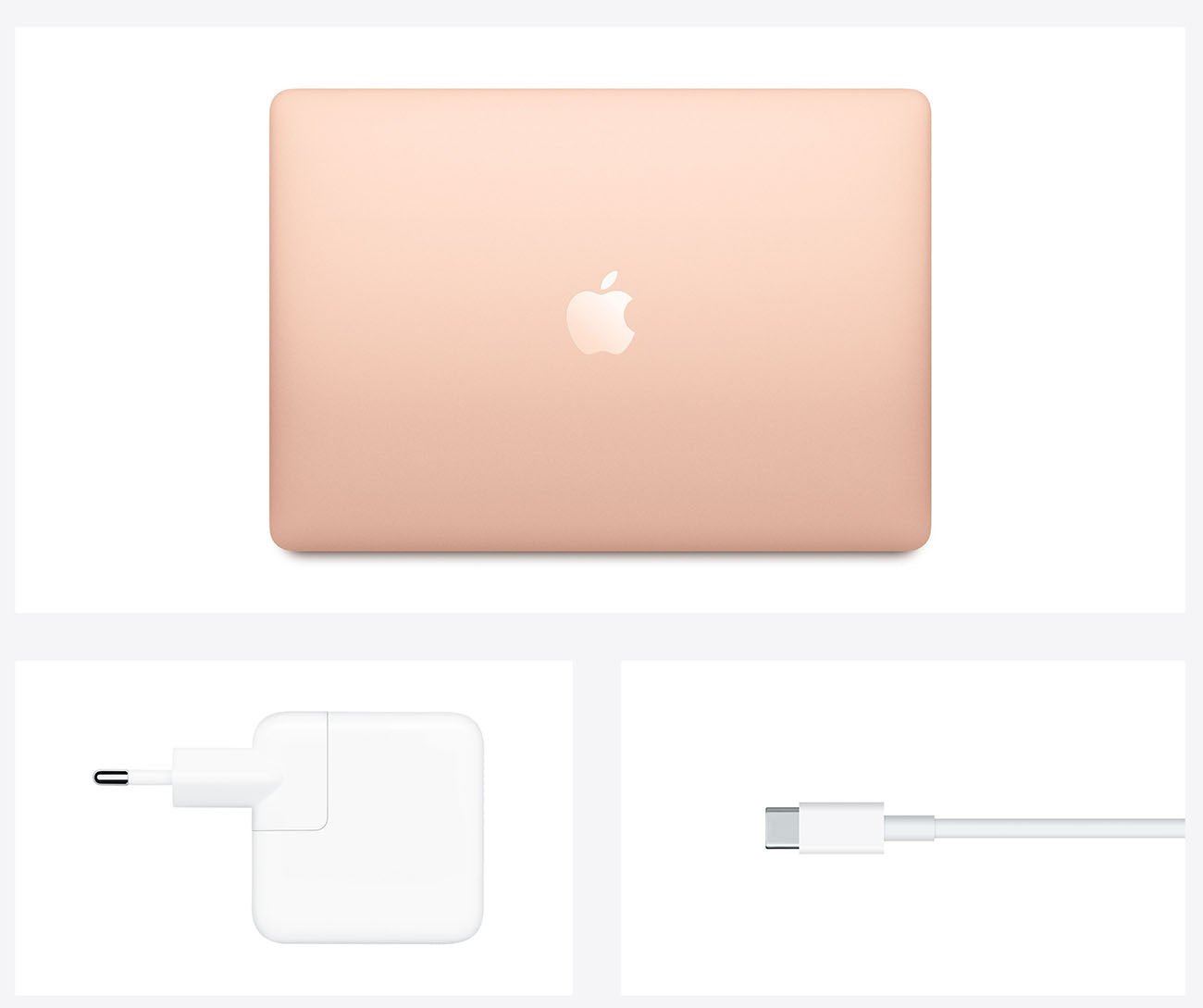 ლეპტოპი Apple MacBook Air 13" UHD (M1/8GB/256GB) GOLD (2020) - MGND3