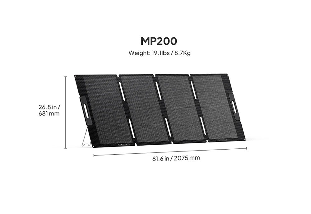 პორტატული მზის პანელი BLUETTI MP200 200W