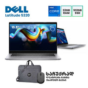 ლეპტოპი Dell Latitude 5320 13.3" TOUCH FHD (i7-1185G7/32GB/512GB SSD)