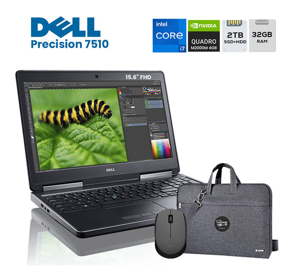 ლეპტოპი (Workstation) Dell Precision 7510 15.6" FHD (i7-6820HQ/32GB/1TB SSD+1TB HDD/NVIDIA M2000M)