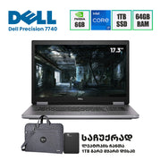 ლეპტოპი (Workstation) Dell Precision 7740 17.3" FHD (i7-9850H/64GB/1TB SSD/RTX 3000)