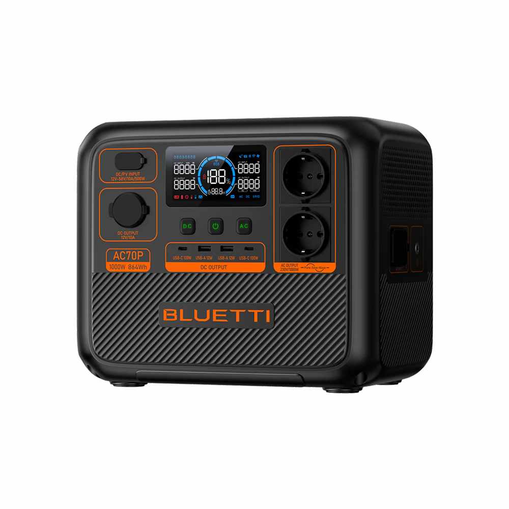 პორტატული ელექტრო სადგური BLUETTI AC70P 1000W 864WH