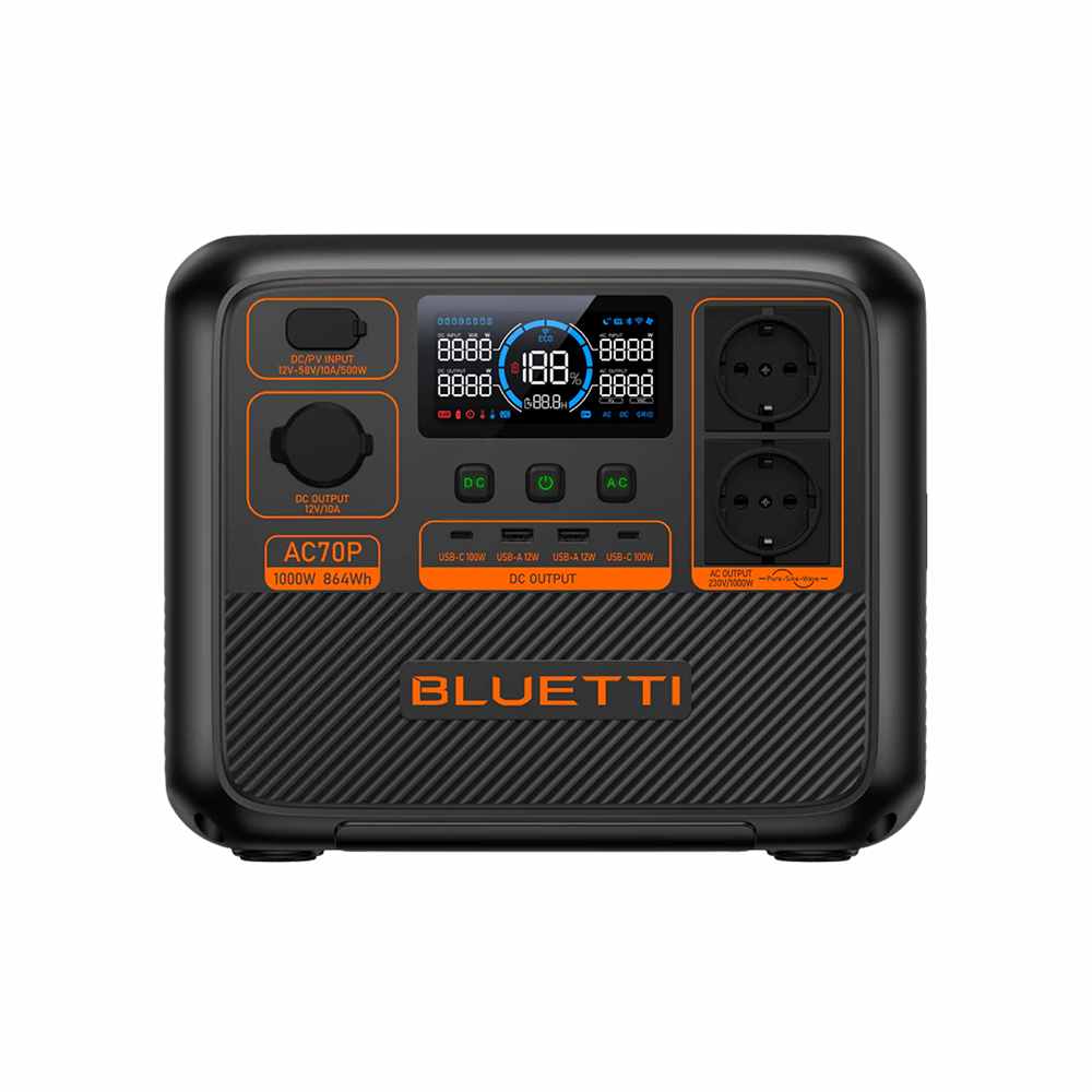 პორტატული ელექტრო სადგური BLUETTI AC70P 1000W 864WH