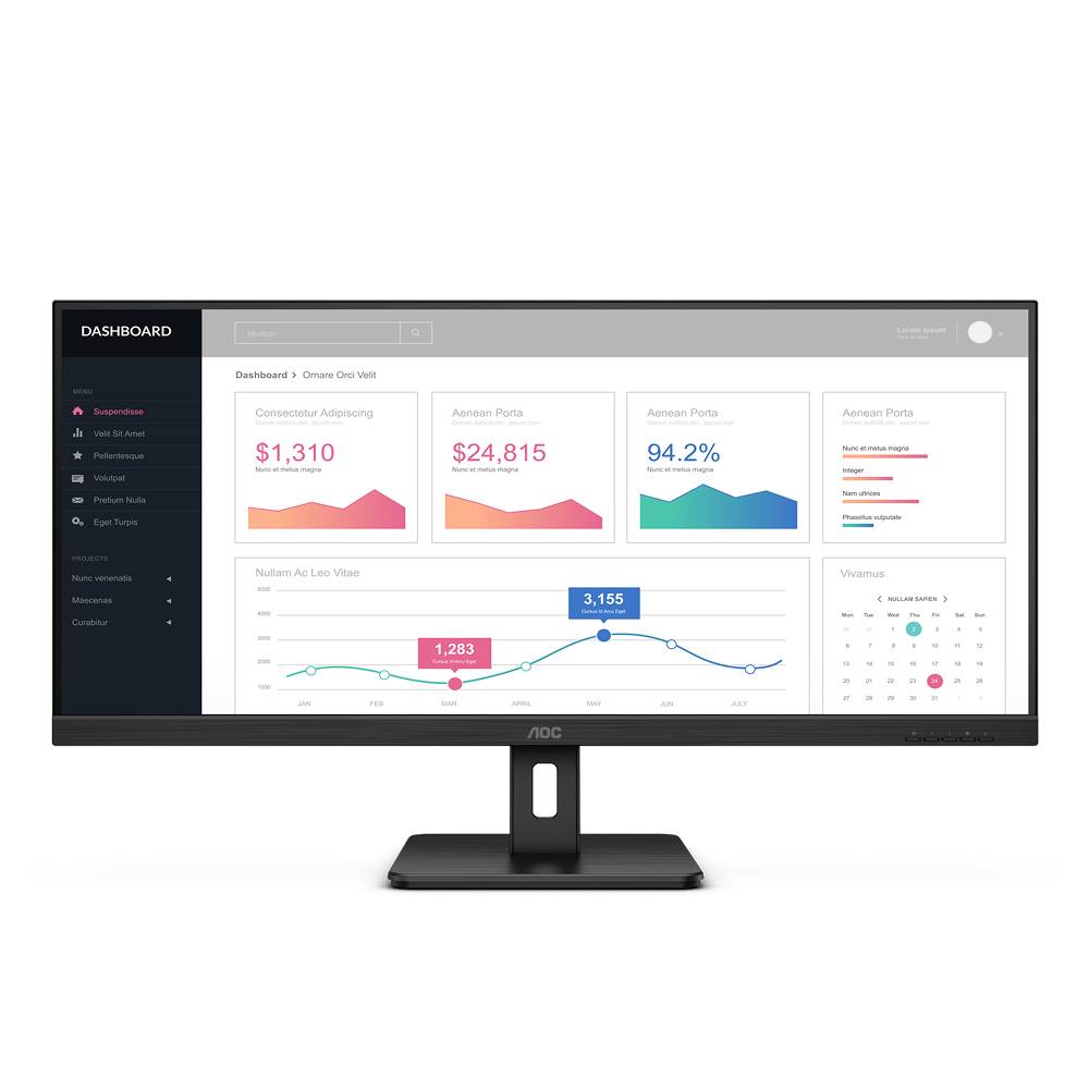 მონიტორი AOC 34'' LCD WQHD VA - U34E2M