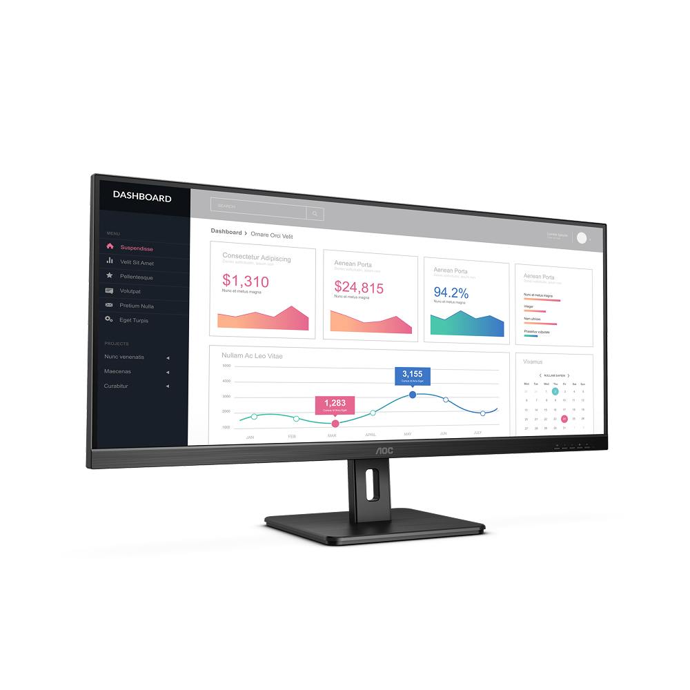 მონიტორი AOC 34'' LCD WQHD VA - U34E2M