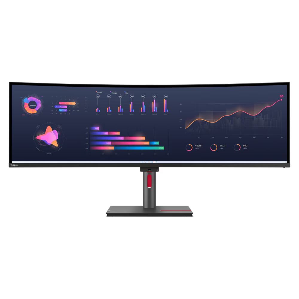 მონიტორი Lenovo ThinkVision P49w-30 Curved 49" DQHD IPS - 63DBRAT1EU