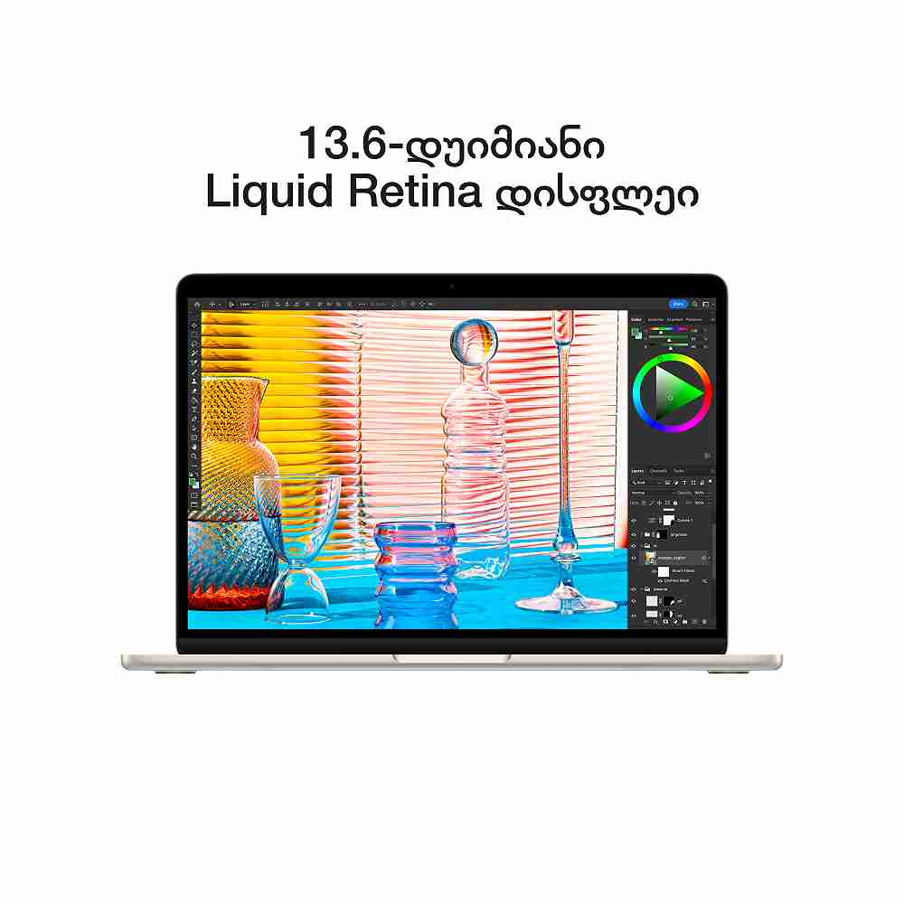 ლეპტოპი Apple MacBook Air 13.6 (M2/16GB/256GB) - MC7W4RU/A