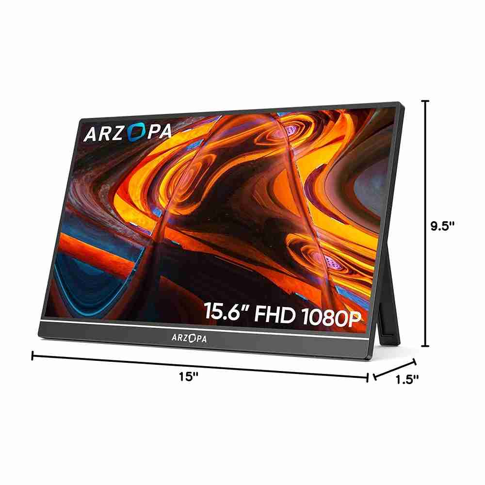 პორტატული მონიტორი ARZOPA A1T 15.6“ IPS FHD