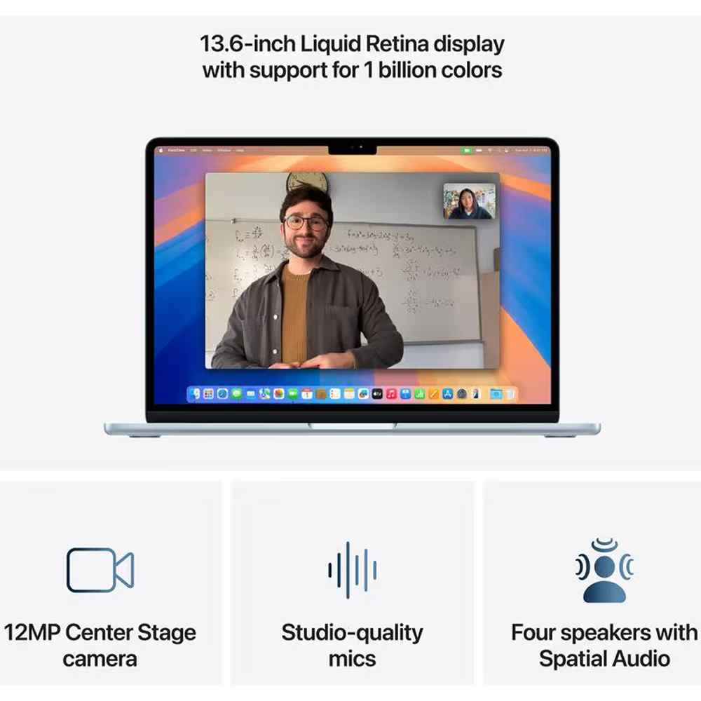 ლეპტოპი Apple MacBook Air 15 15.3" A3241 (M4/16GB/256GB) - MC7A4RU/A
