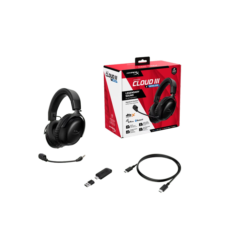 გეიმინგ ყურსასმენი HyperX Cloud III S Wireless - A59YZAA
