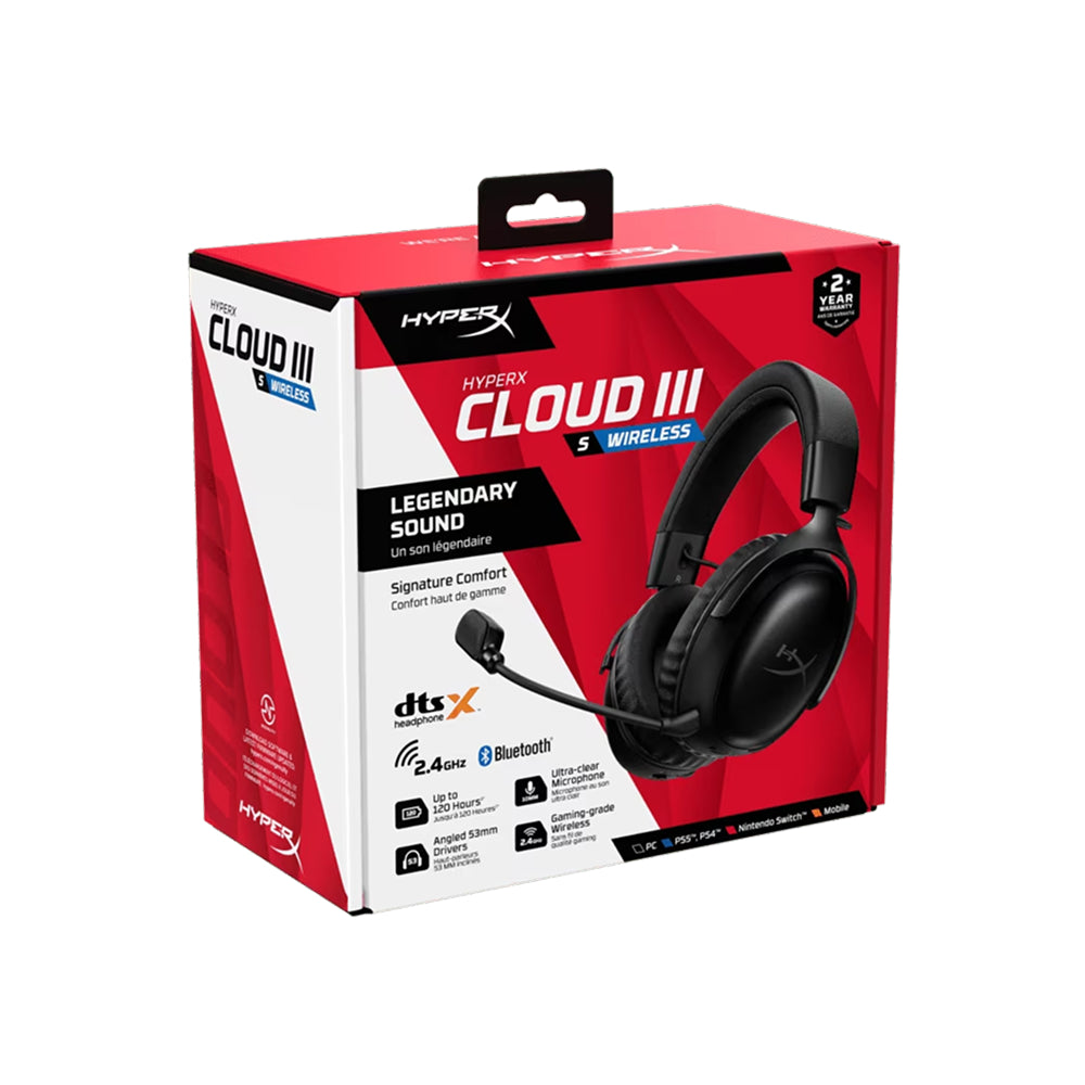 გეიმინგ ყურსასმენი HyperX Cloud III S Wireless - A59YZAA