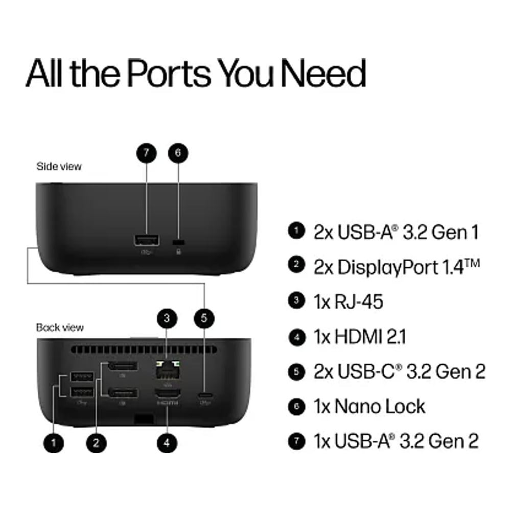 დოკი HP USB-C 100W G6 Dock - BS7S5AA
