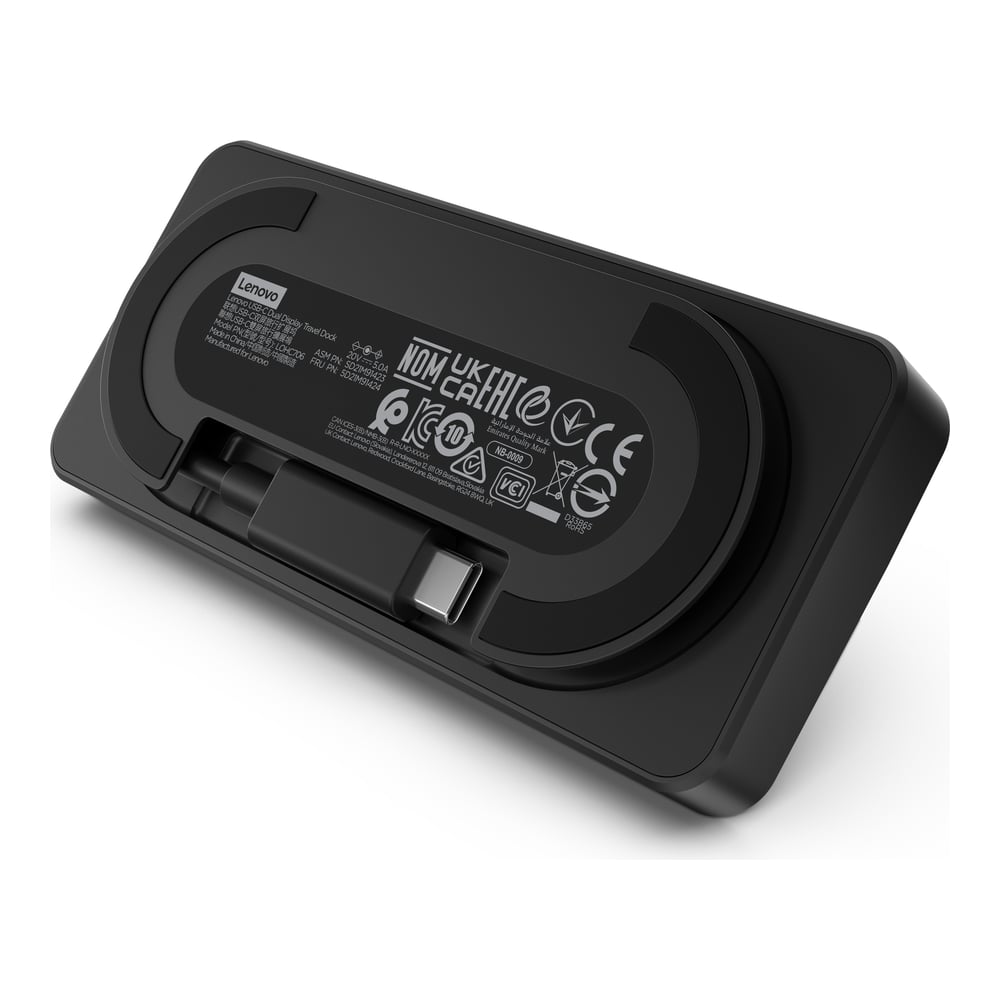დოკი Lenovo USB-C Dual Display Travel Dock - 40B90000WW
