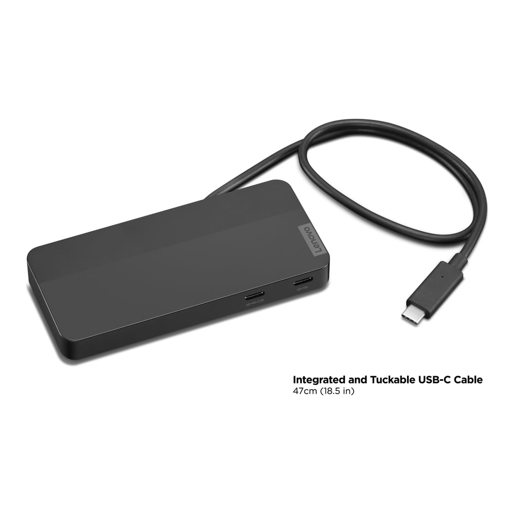 დოკი Lenovo USB-C Dual Display Travel Dock - 40B90000WW