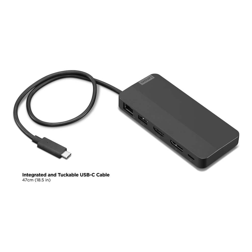 დოკი Lenovo USB-C Dual Display Travel Dock - 40B90000WW