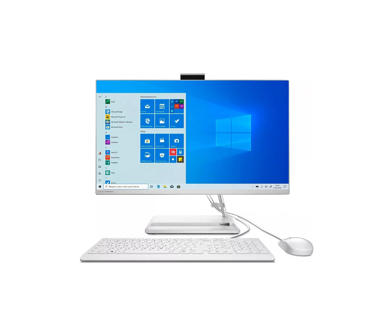 All-in-one კომპიუტერი (მონობლოკი) Lenovo IdeaCentre AIO 3 21.5" FHD (C-6305/4GB/128GB SSD) - F0G500ALRK
