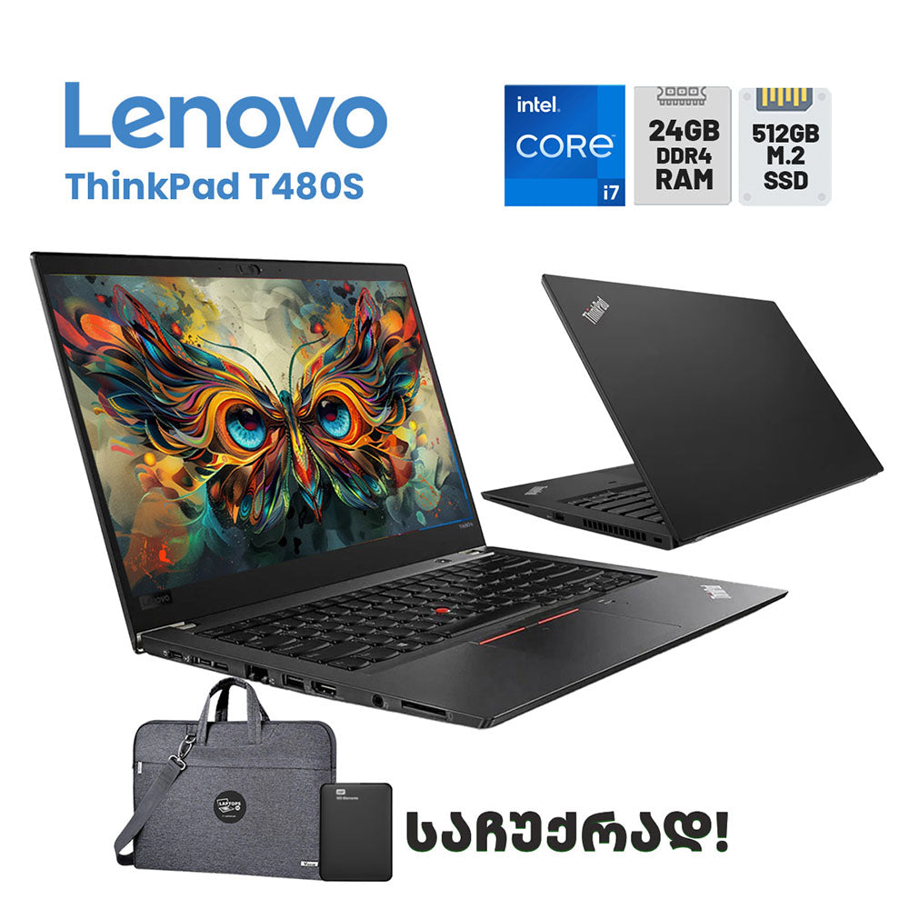 ლეპტოპი Lenovo ThinkPad T480S 14 FHD (i7-8550U/24GB/512GB SSD)
