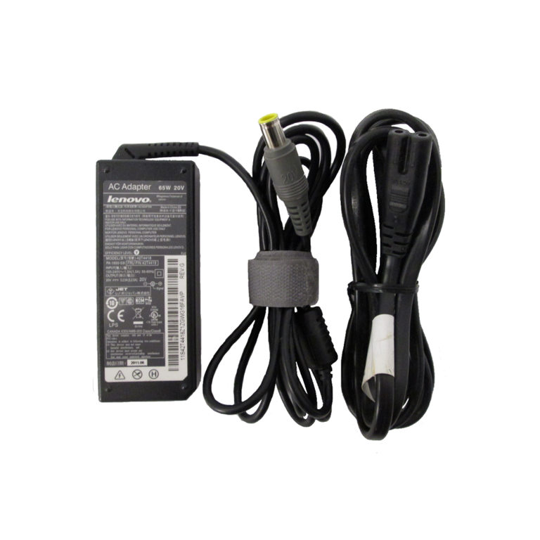 Lenovo ლეპტოპის ორიგინალი დამტენი 65W 20V 3.25A Round Tip