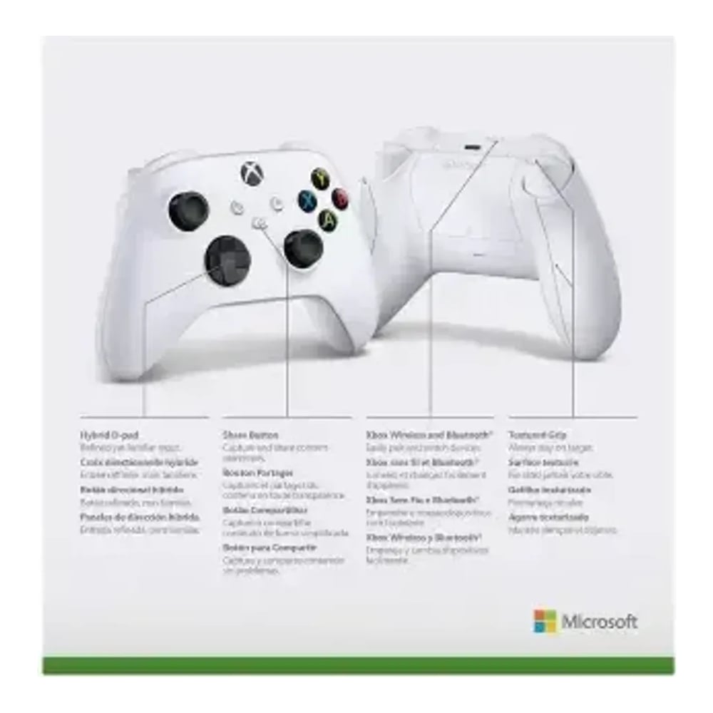 უსადენო კონტროლერი Microsoft Xbox Wireless Controller - Robot White - QAS-00006