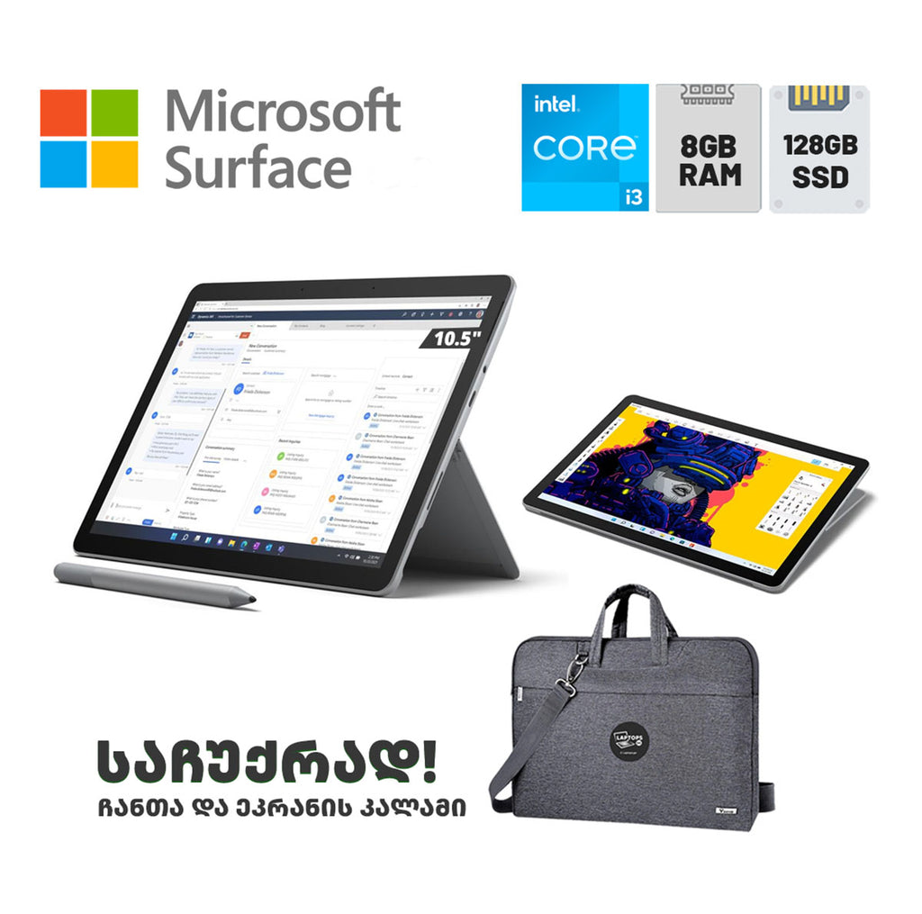 პლანშეტი Microsoft Surface Go 3 10.5" FHD (i3-10100Y/8GB/128GB SSD)