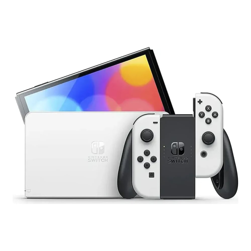 პორტატული სათამაშო კონსოლი Nintendo Switch (OLED Model) 64GB White - HEG-001