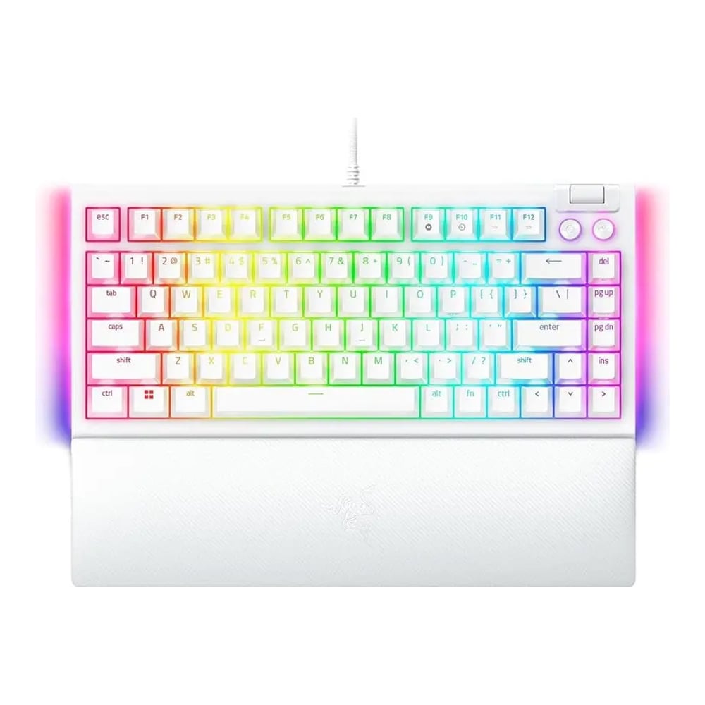 გეიმინგ კლავიატურა Razer BlackWidow V4 75% Mechanical (Phantom White) - RZ03-05003500-R3M1