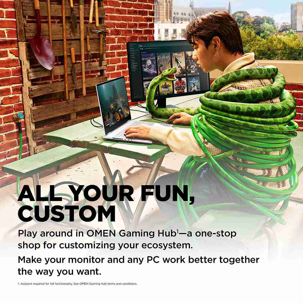 გეიმინგ მონიტორი HP OMEN 24 Gaming 23.8'' FHD IPS - 780D9E9