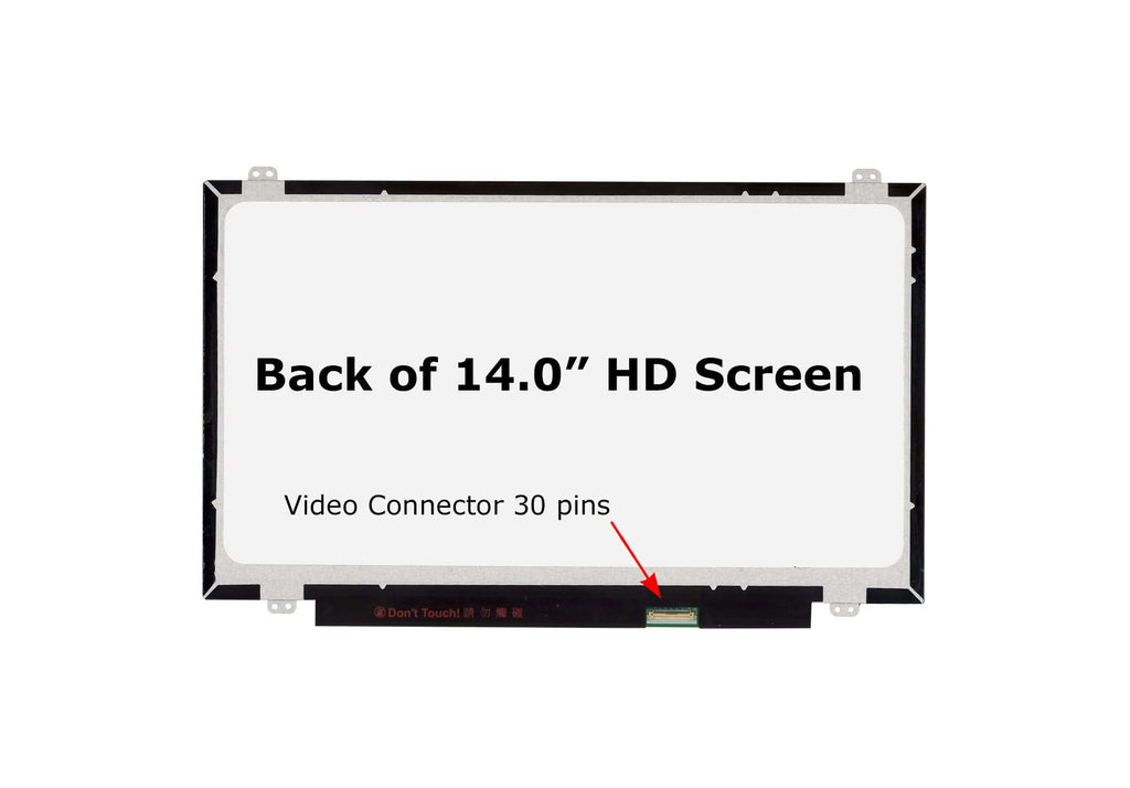 ლეპტოპის ეკრანი 14" HD 1366x768 30PINS - LP140WHU(TP)(B2)