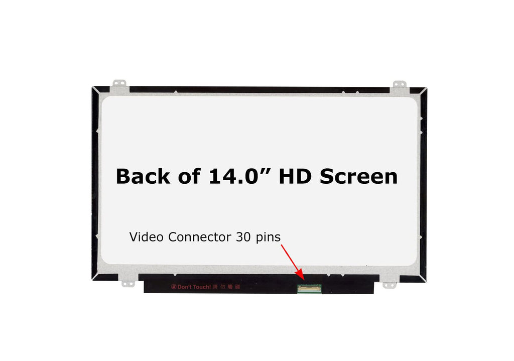 ლეპტოპის ეკრანი 14" HD 1366x768 30PINS - LP140WH8(TP)(D1)