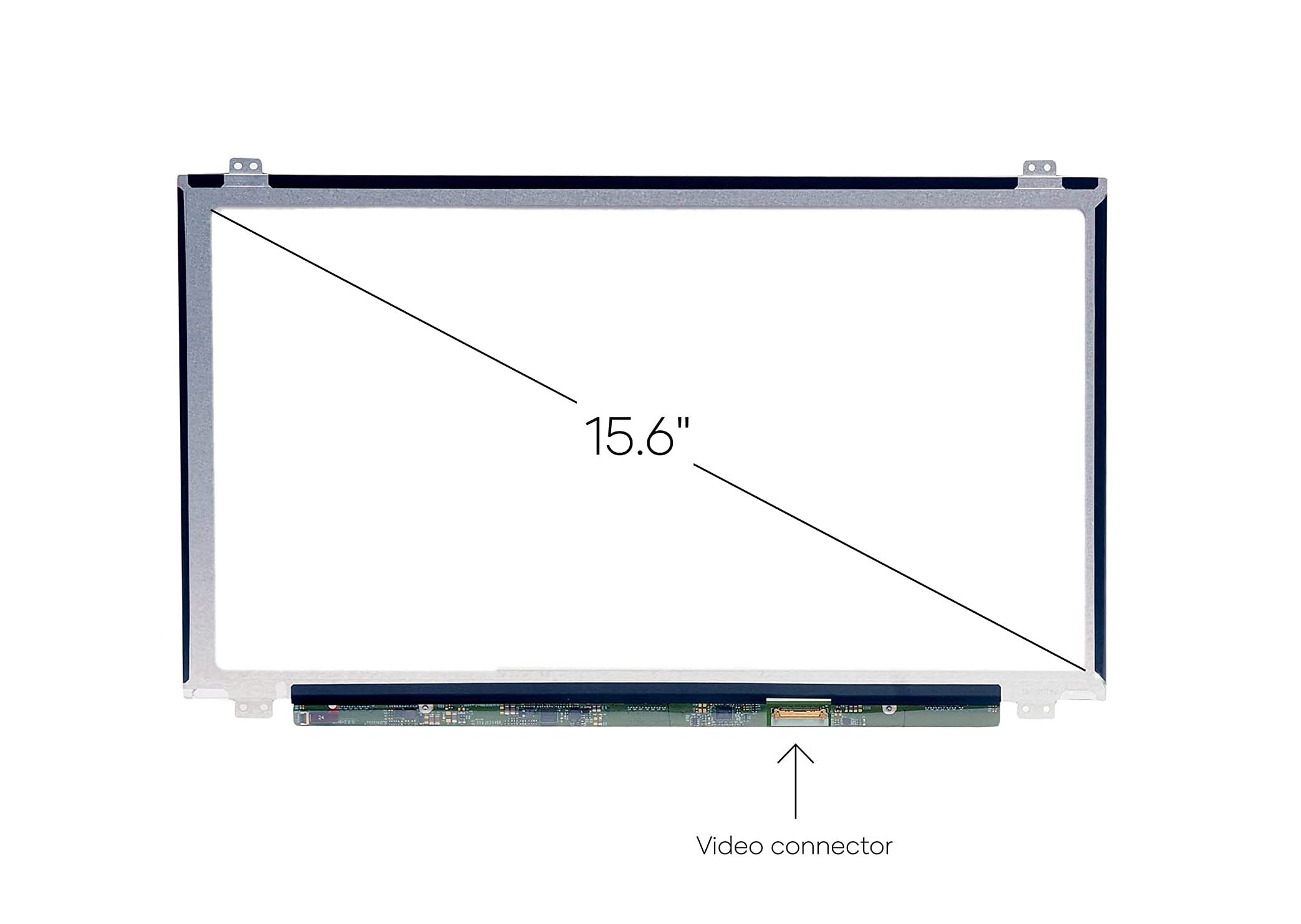 ლეპტოპის ეკრანი 15.6" HD 1366x768 30PINS SLIM