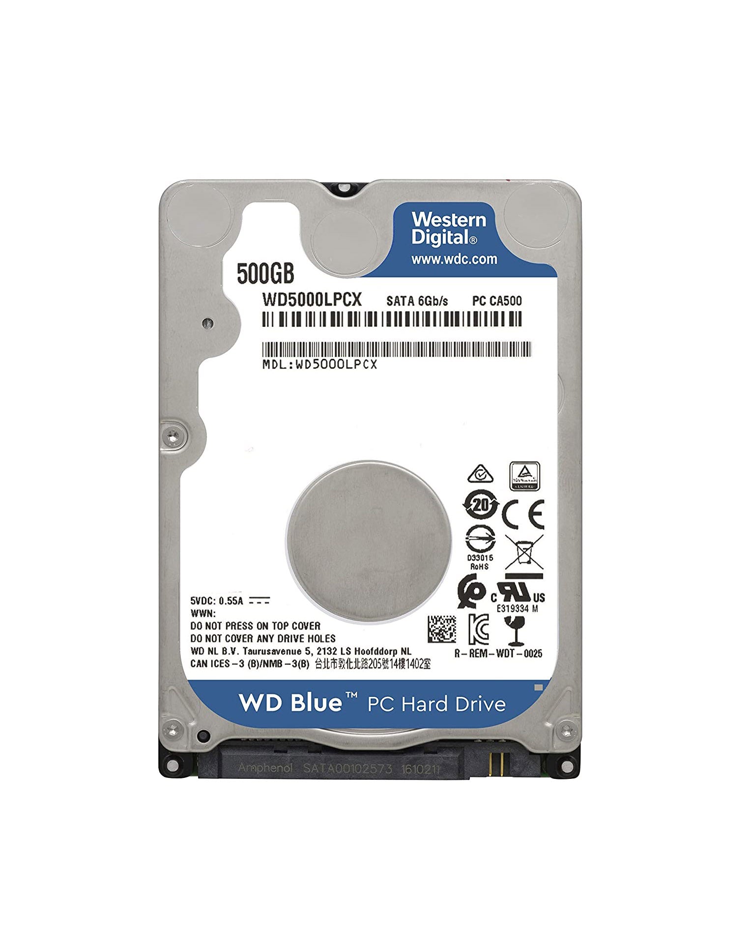2.5"-იანი SATA მყარი დისკი (ვინჩესტერი) 250GB, 320GB, 500GB და 1TB
