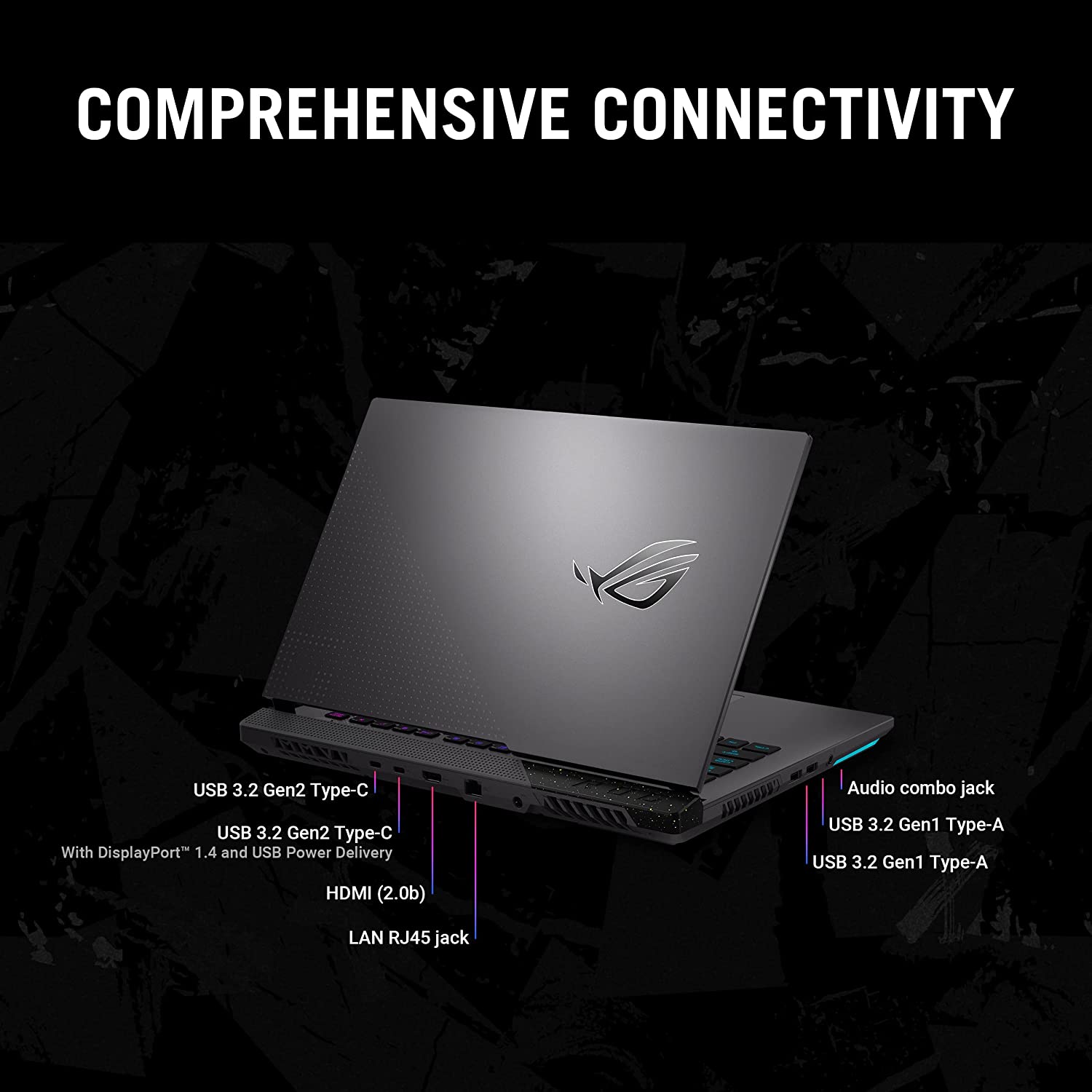 ლეპტოპი თამაშებისთვის (Gaming) Asus ROG Strix G713 17.3 FHD (R7-6800H/16GB/1TB SSD/RTX 3060) - G713RM-KH096
