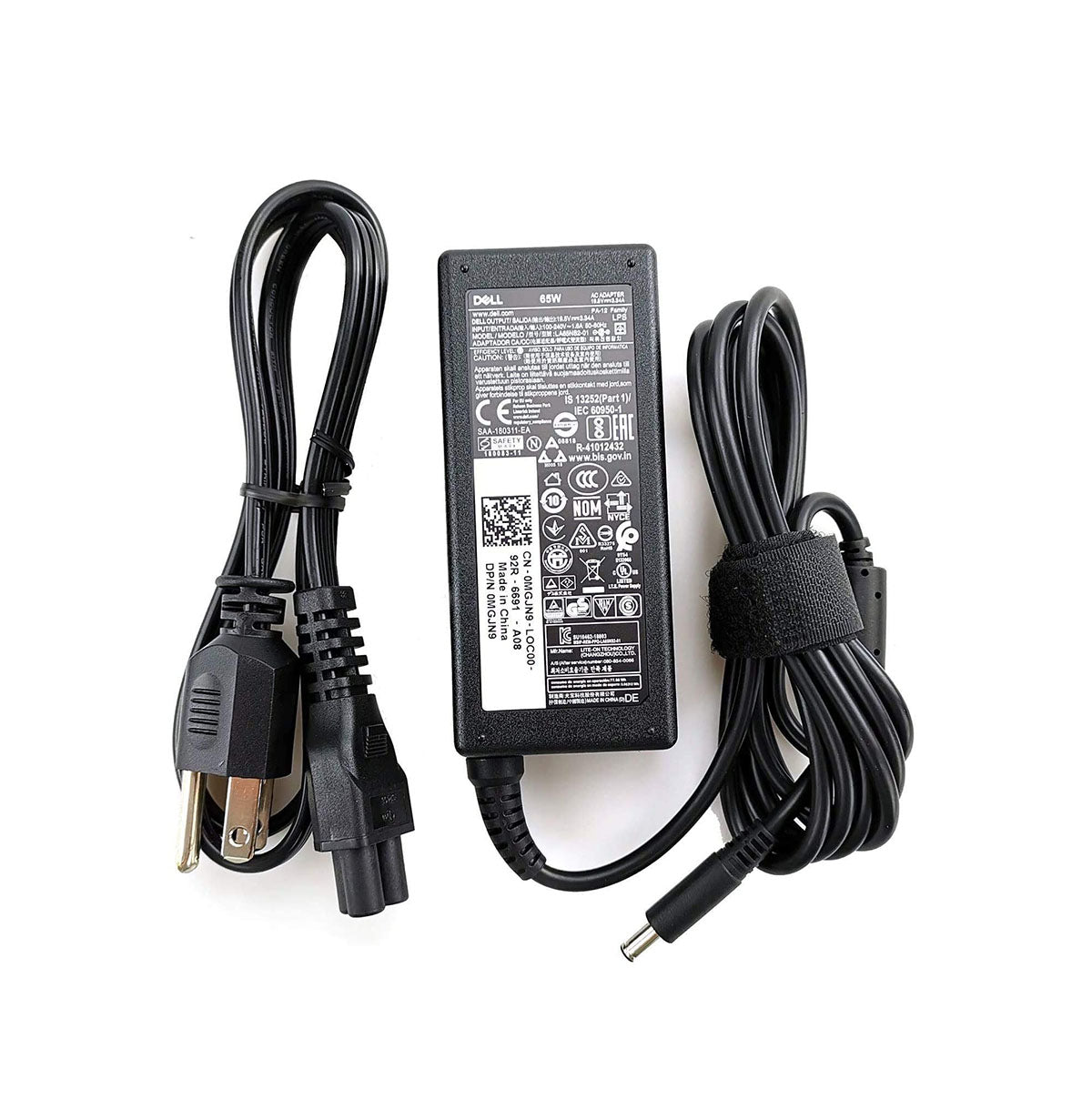 Dell ლეპტოპის ორიგინალი დამტენი 65W 19.5V 3.34A Slim Tip