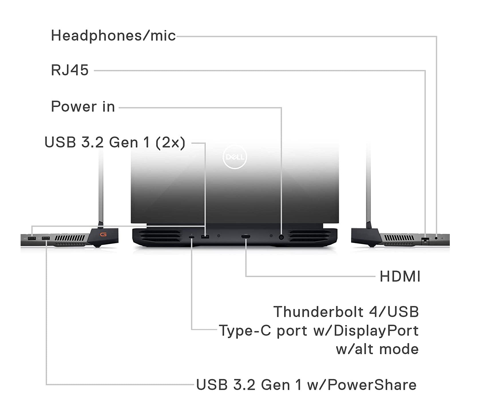 ლეპტოპი თამაშებისთვის (Gaming) Dell G15 15.6 FHD (i7-12700H/16GB/512GB SSD/RTX 3060) - 210-BDID_7916_512GB_3060