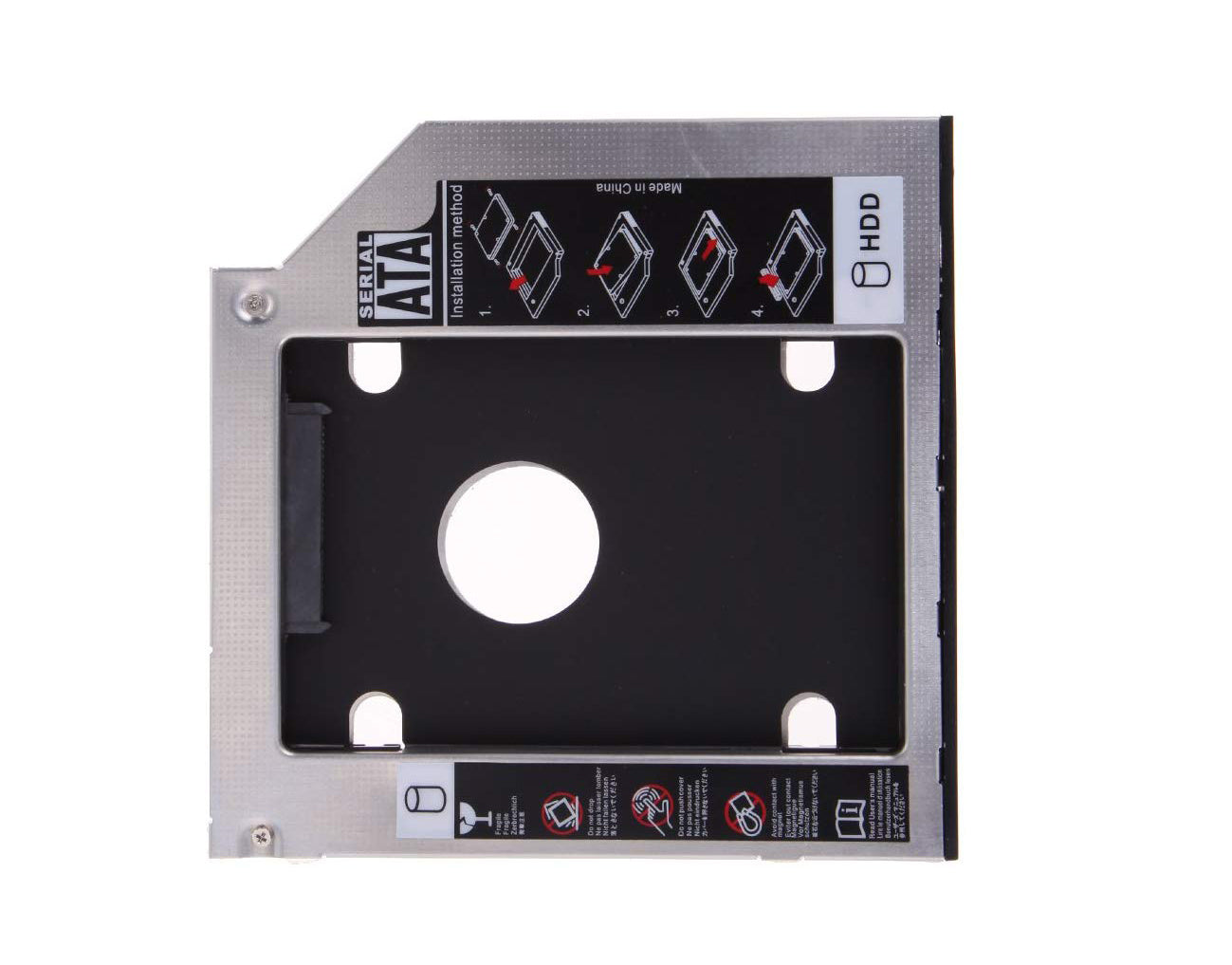 მეორე დისკის ჩასადები Second HDD Caddy (HDD/SSD) 12.7მმ / 9.5მმ