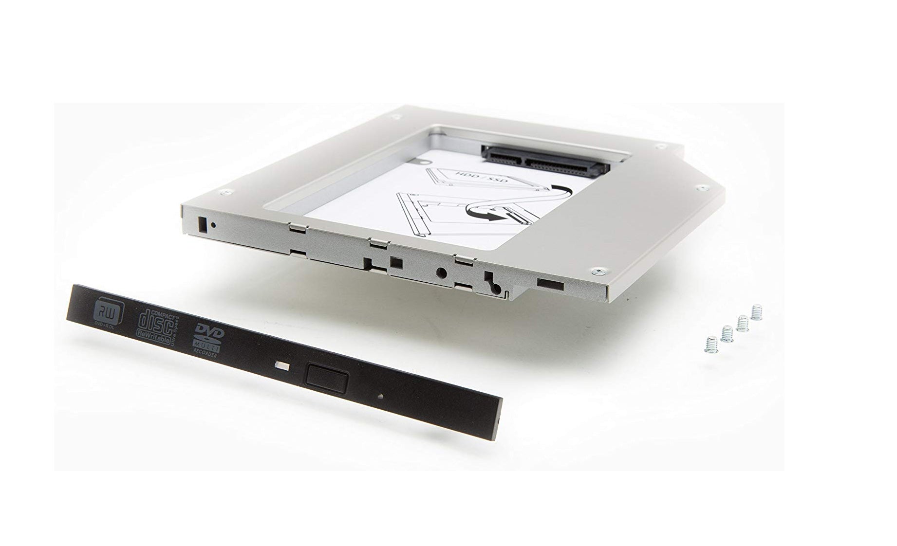 მეორე დისკის ჩასადები Second HDD Caddy (HDD/SSD) 12.7მმ / 9.5მმ